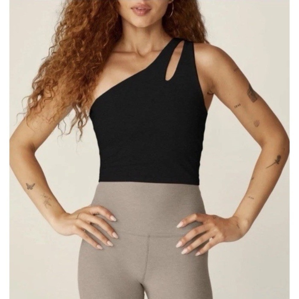 Beyond Yoga Black One-Shoulder Tank Top